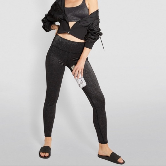 ALO Yoga Pants - Alo Yoga Glitter High-Waist Leggings Size Small